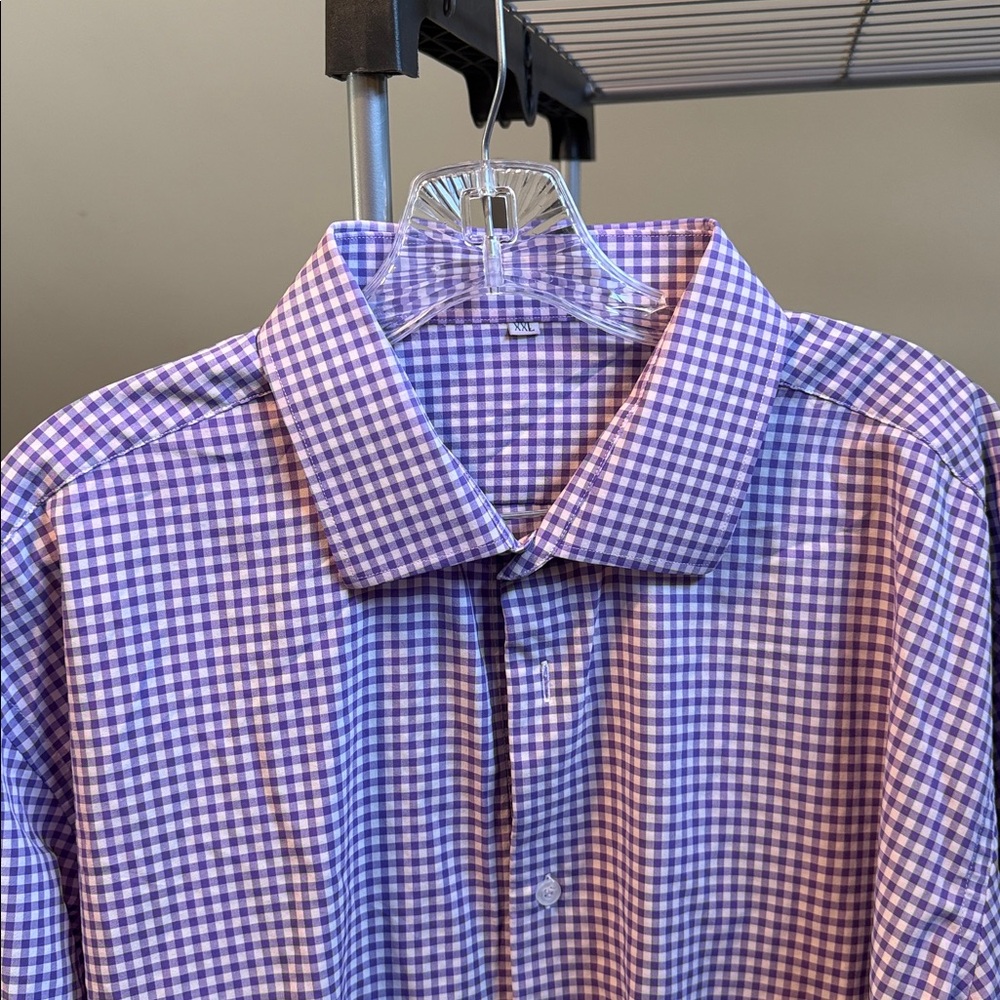 State and Liberty Purple Checkered Shirt